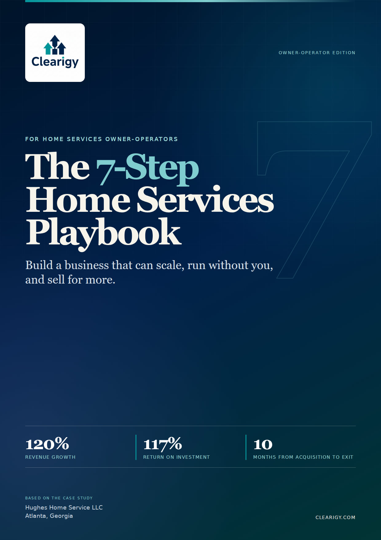 Cover of The 7-Step Home Services Playbook by Clearigy