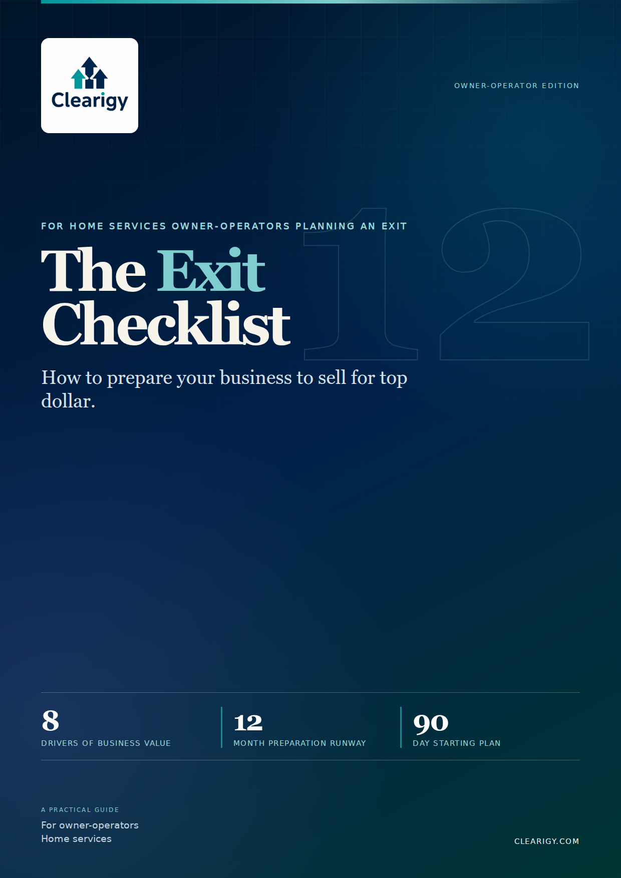 Cover of The Exit Checklist by Clearigy